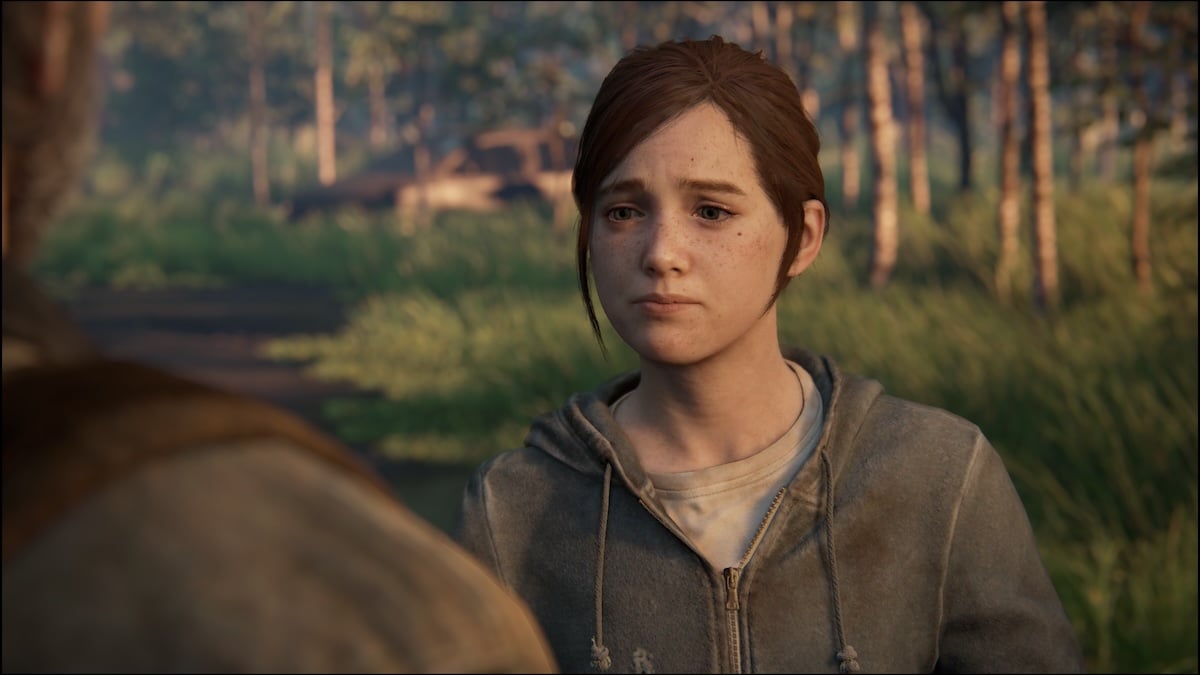 Ellie in a flashback in The Last of Us Part 2 Remastered.