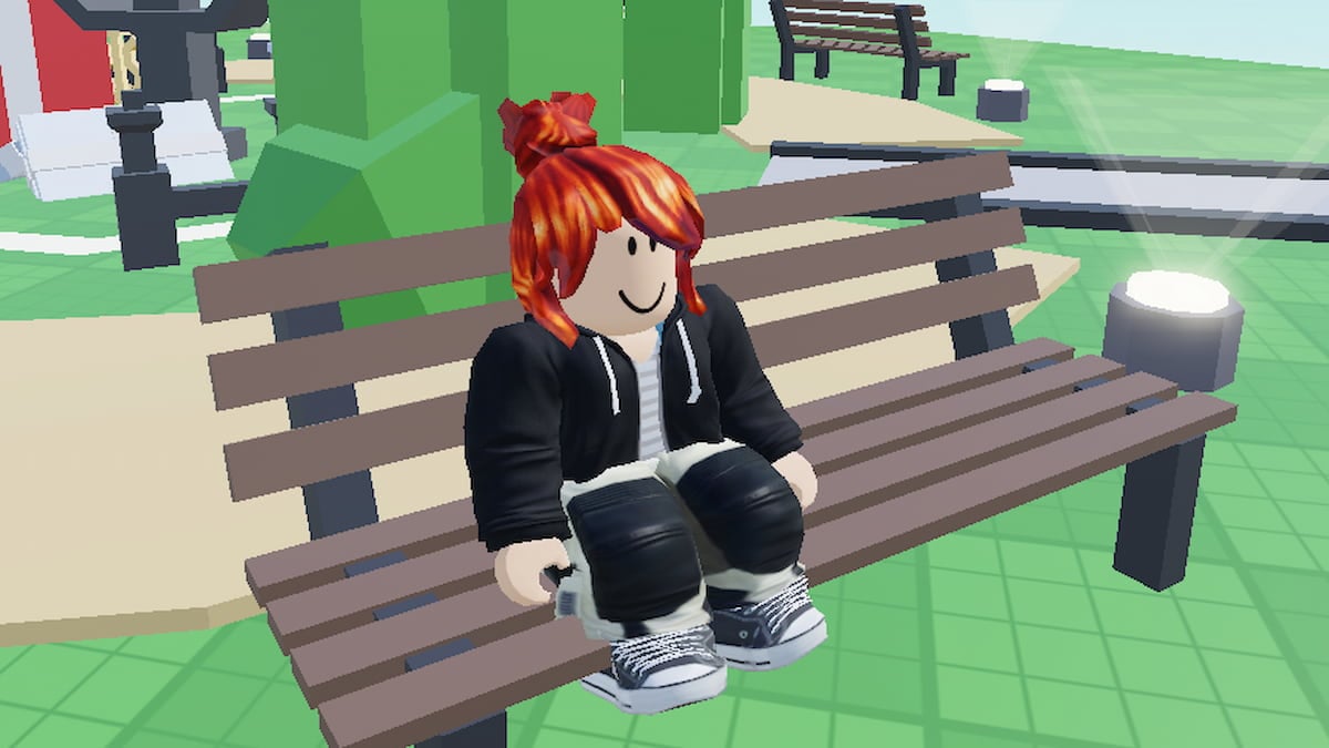 Spin for Free UGC avatar on a bench