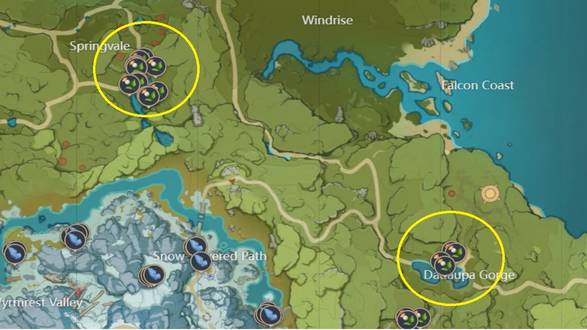 Calla Lilies location in Genshin Impact