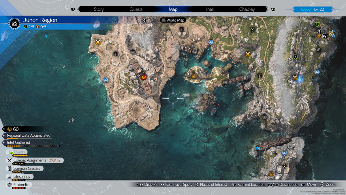 FF7 Rebirth Junon Region Map revealed