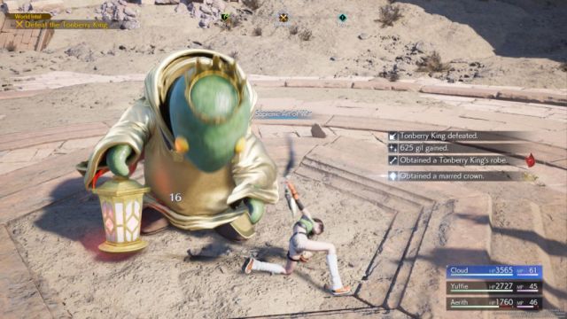 Final Fantasy 7 Rebirth Tonberry King marred crown