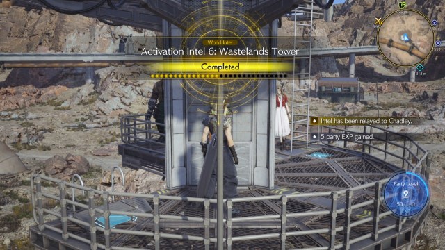 World Intel Complete screen for  Wastelands Tower in the Grasslands.