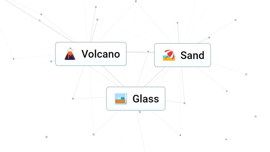 Volcano + Sand = Glass in Infinite Craft