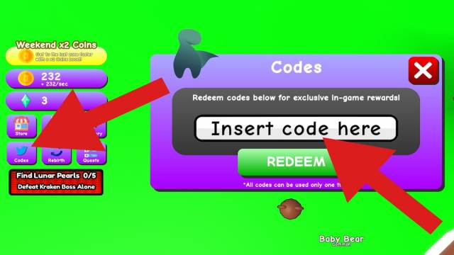 How to redeem codes in Pet Trading Card Simulator