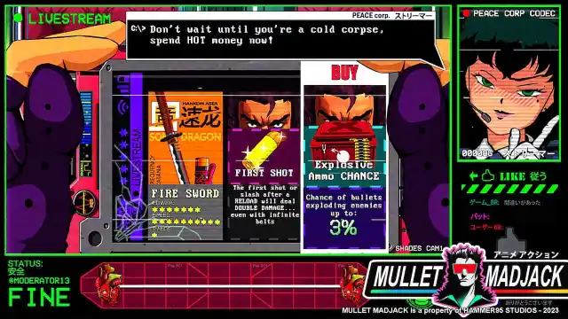 Mullet Mad Jack upgrades screenshot