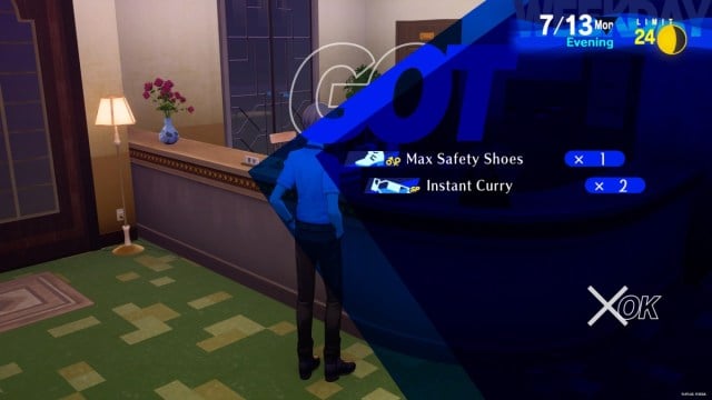 The Max Safety Shoes in Persona 3 Reload