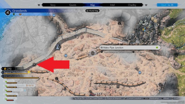 Final Fantasy VII FF7 Rebirth Grasslands Fiend Intel Location 6