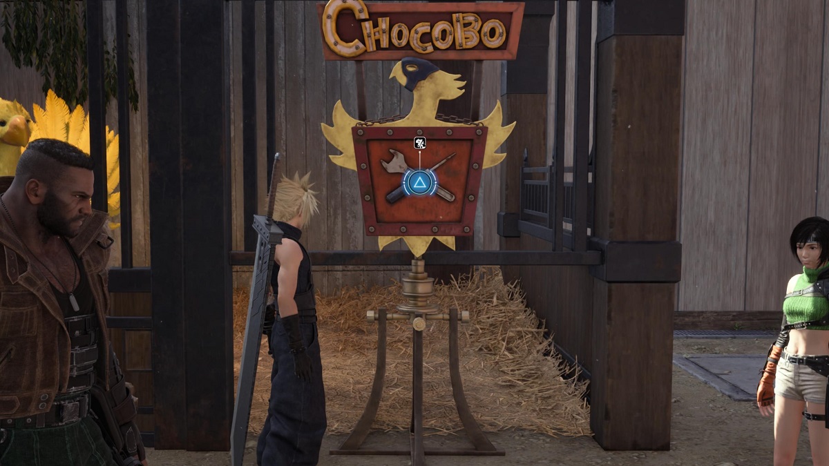 Final Fantasy VII Rebirth FF7 Chocobo outfit station