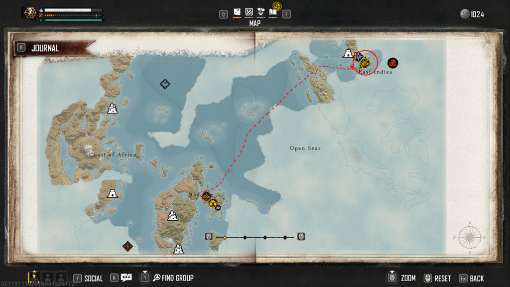 Skull and Bones Bombardier Padewakang Ship Blueprint Location