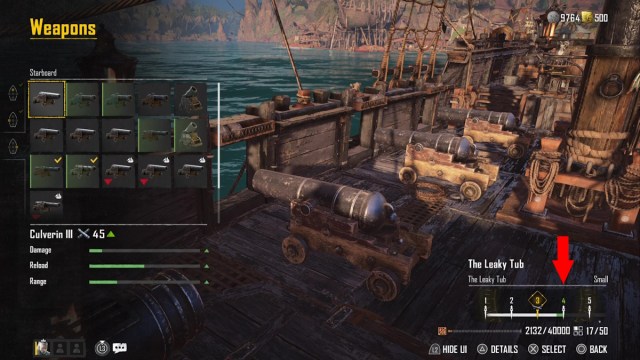 Skull and Bones How to level up your ship leveled up higher