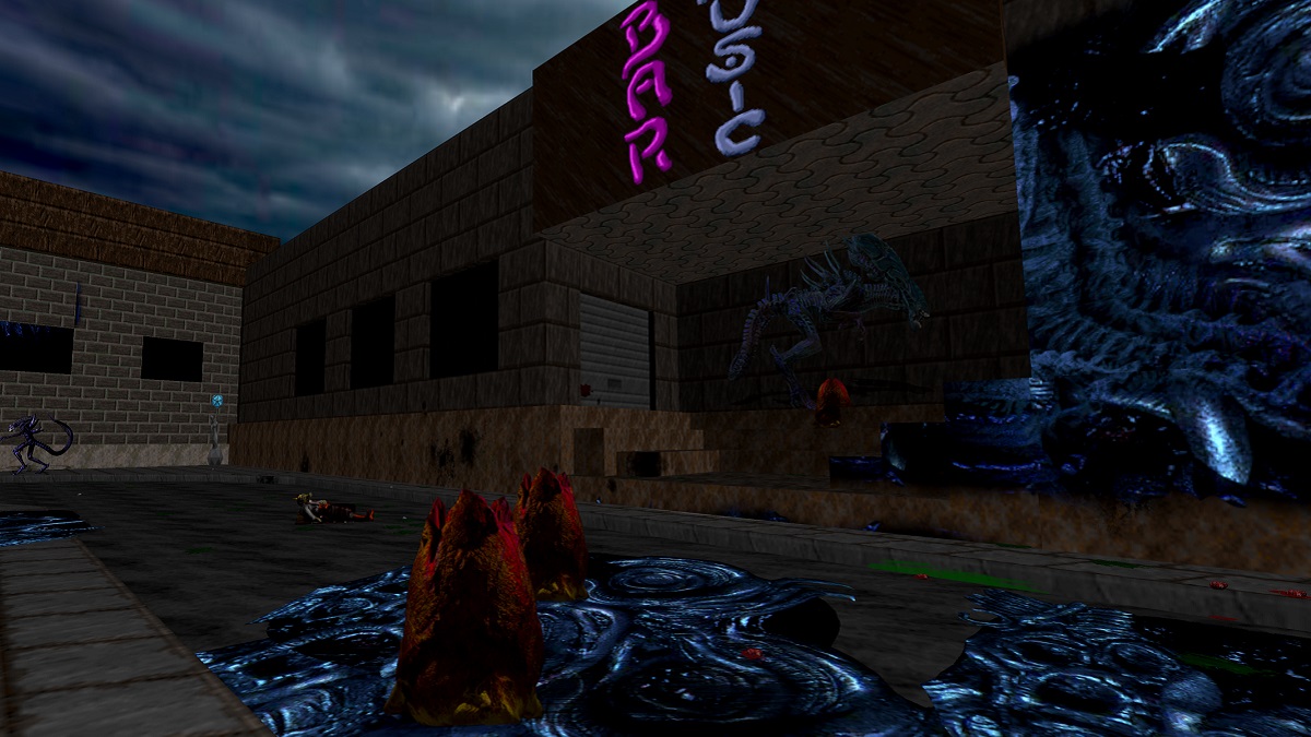 Xenomorphs meet classic Doom in an alien infestation mod tracking hives ...