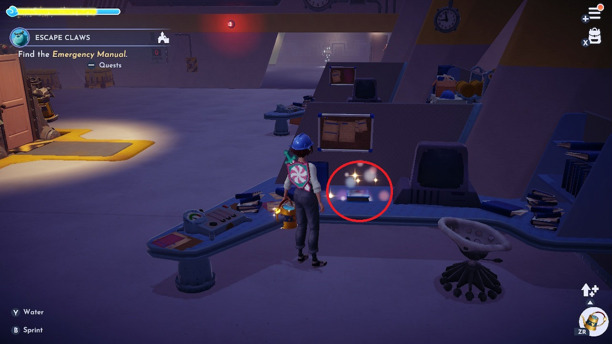 Emergency Manual location in Disney Dreamlight Valley