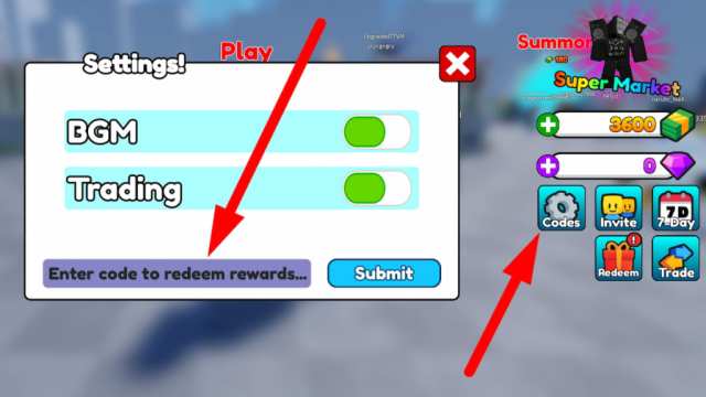 How to redeem codes in Loop Toilet Tower Defense
