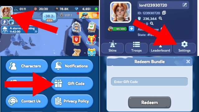 How to redeem codes in Whiteout Survival