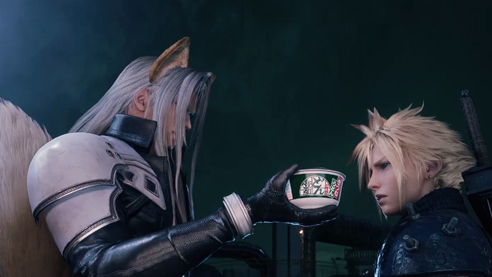 #Earlier than FF7 Rebirth arrives, Sephiroth wish to give you some Donbei Udon #Earlier than FF7 Rebirth arrives, Sephiroth wish to give you some Donbei Udon
