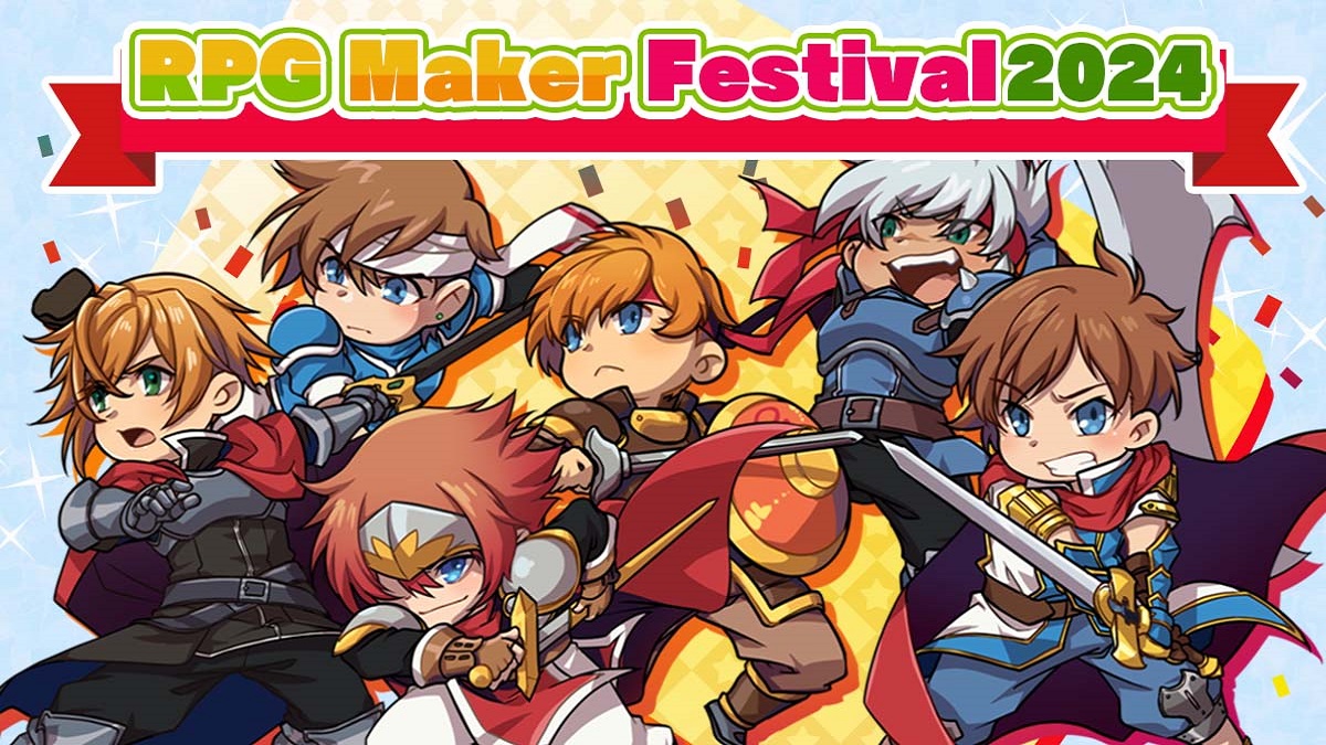 RPG Maker Festival 2024: a series of RPG/manga-style characters.