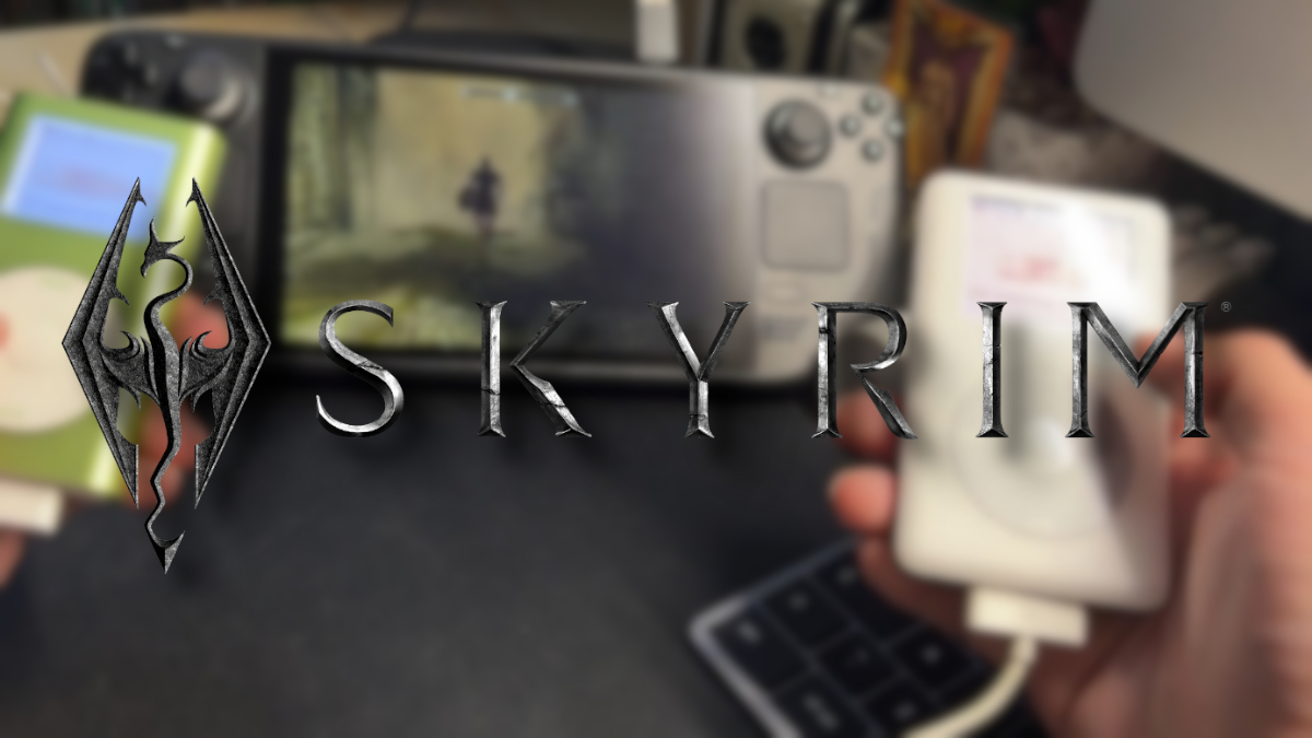 Here’s Skyrim on a Steam Deck, controlled by iPods