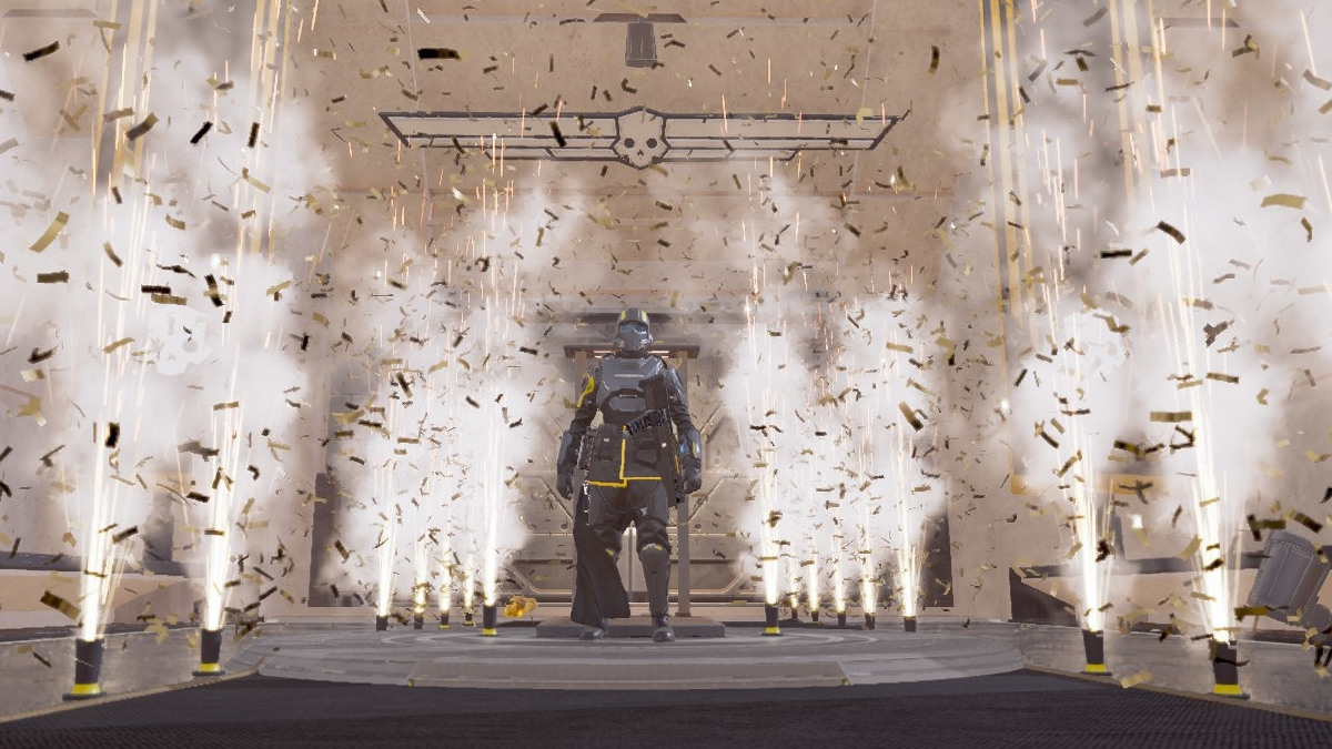 Confetti in Helldivers 2.