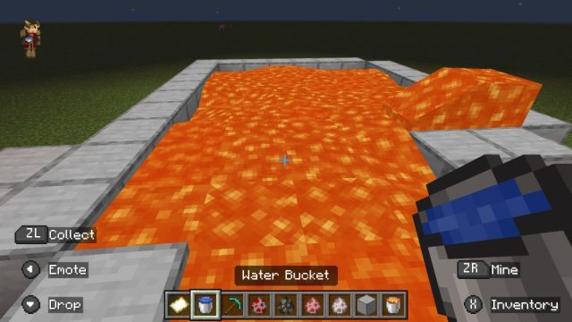 Pool of Lava in Minecraft