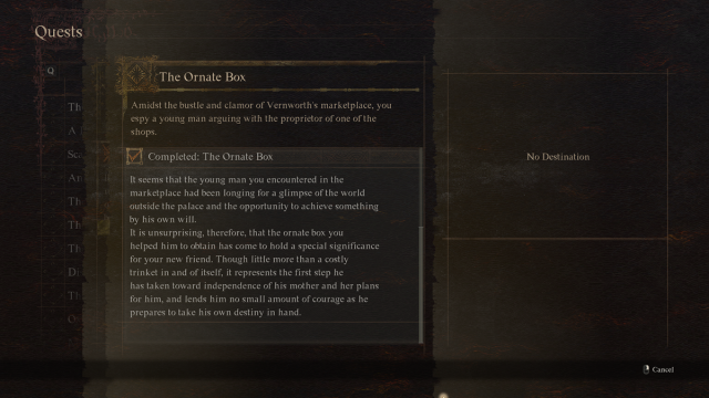 Dragon's Dogma 2 The Ornate Box quest