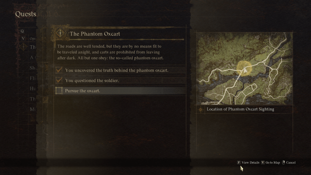 How to start The Phantom Oxcart quest in Dragon's Dogma 2