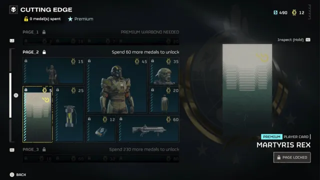 Helldivers 2 Everything in the Cutting Edge Warbond cutting edge player card