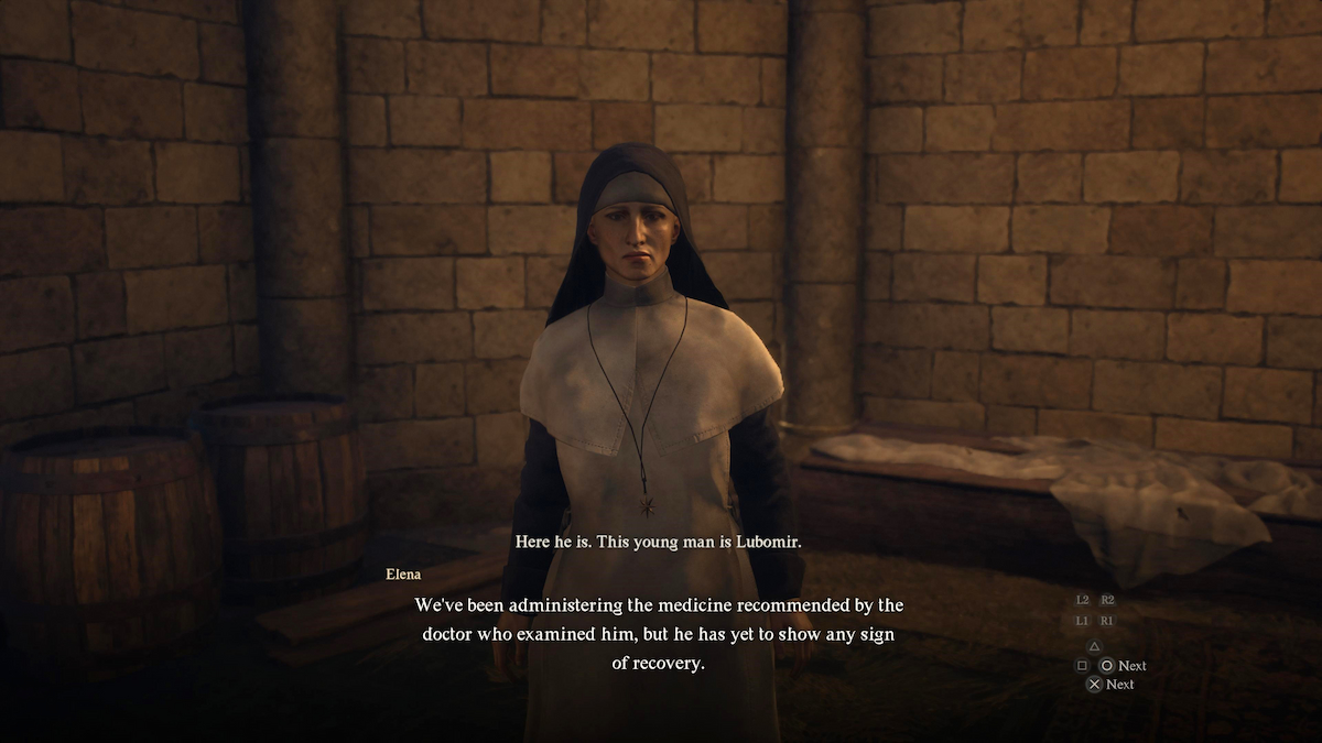 Elena in Saint in the Slums Dragon's Dogma 2 quest