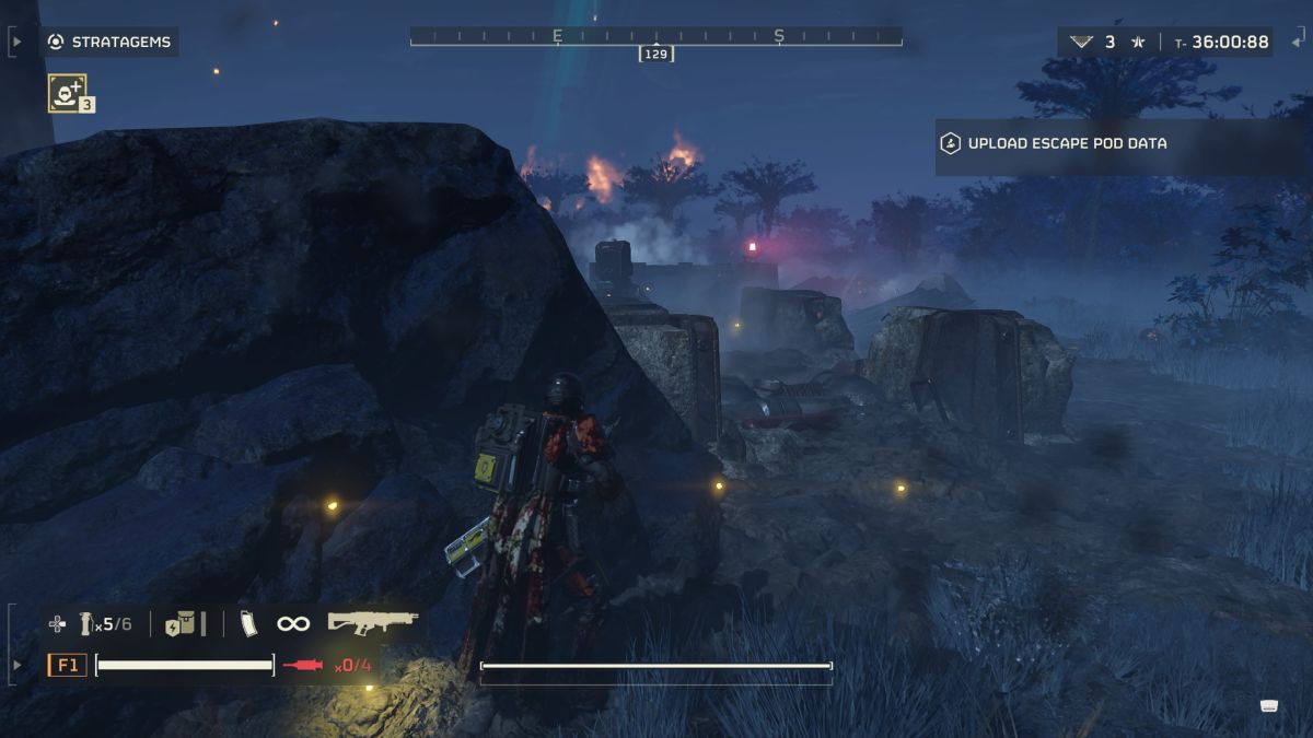 Look in the Western section of the galaxy to find Scout Striders in Helldivers 2