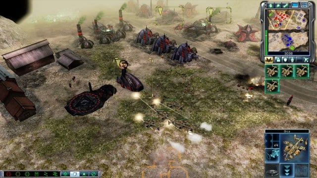 Command and Conquer 3 battle at NOD base