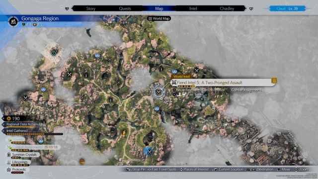Final Fantasy VII FF7 Rebirth Gongaga Fiend Intel Location 5