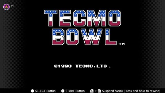 Tecmo Bowl Nintendo Switch Online