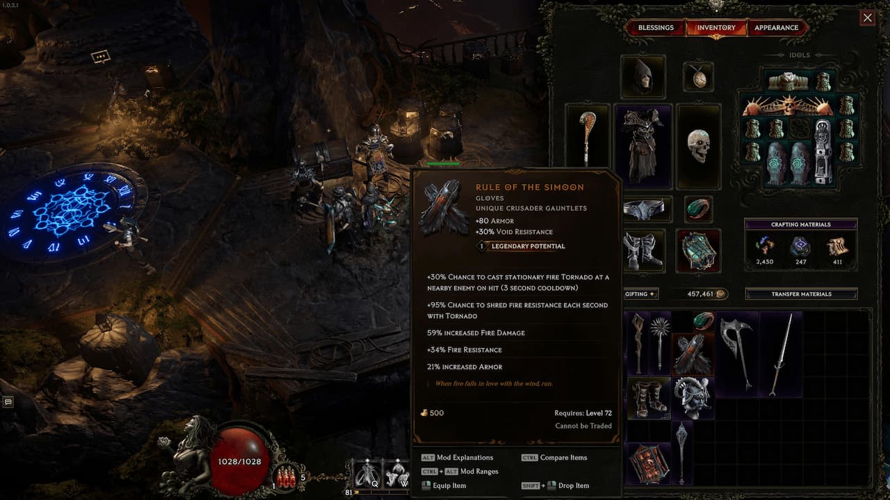 Last Epoch How to find and use the Eternity Cache