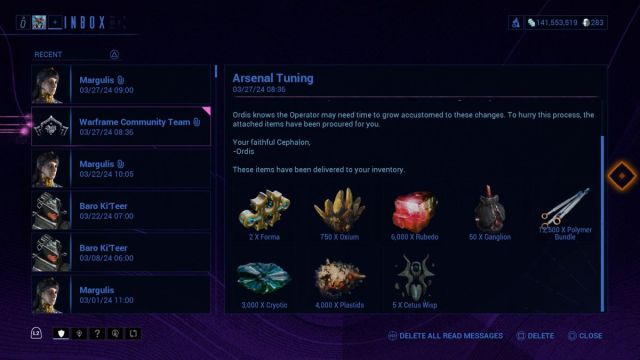 What is Arsenal Tuning in Warframe?
