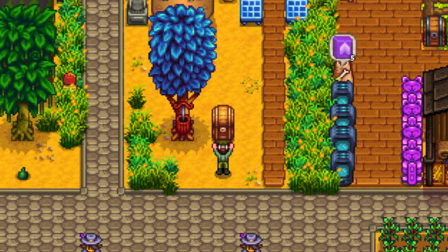 Carrying a Big Chest in Stardew Valley