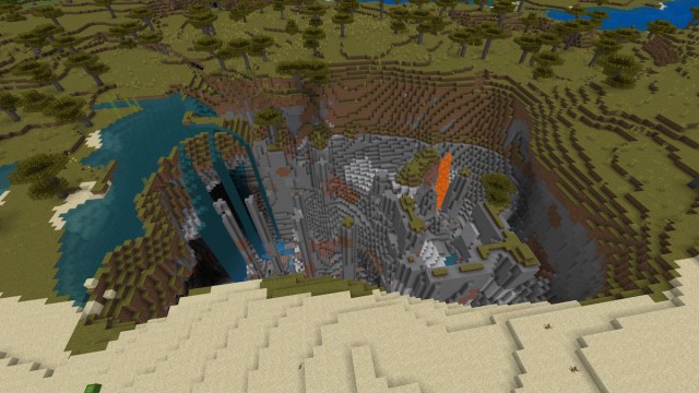 Minecraft Survival seed cave