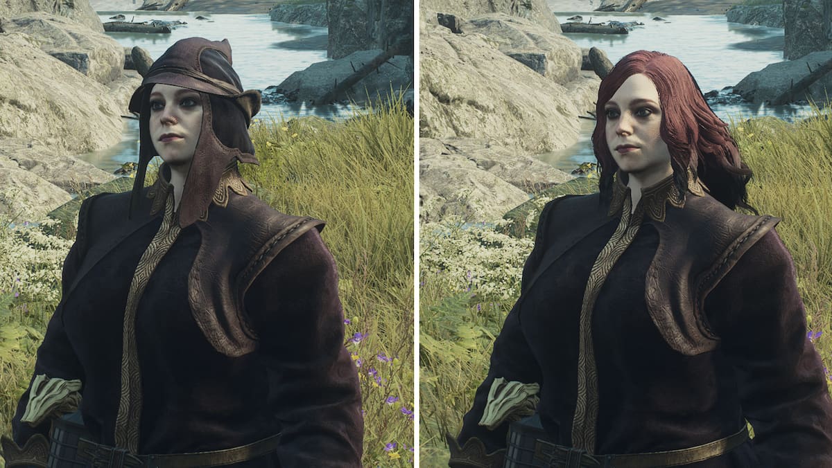 Dragon's Dogma 2 remove helmet comparison