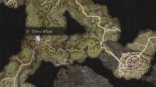 Dragon's Dogma 2 Trevo Mine map