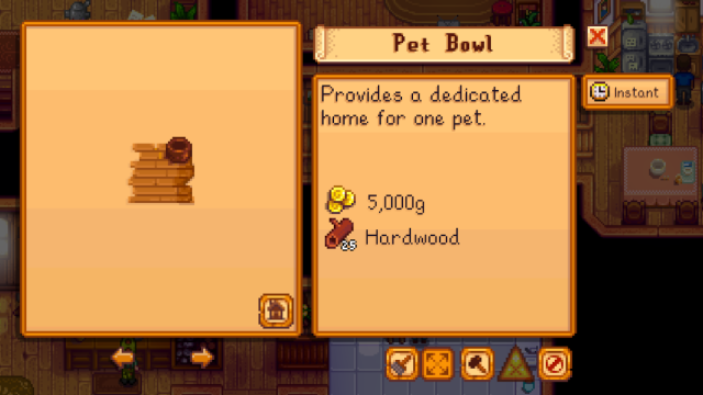 Food Bowl in Stardew Valley