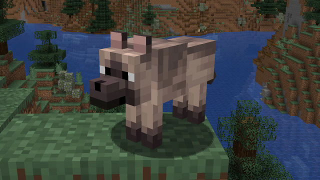 Chestnut Wolf in Minecraft