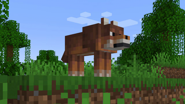 Rusty wolf in Minecraft