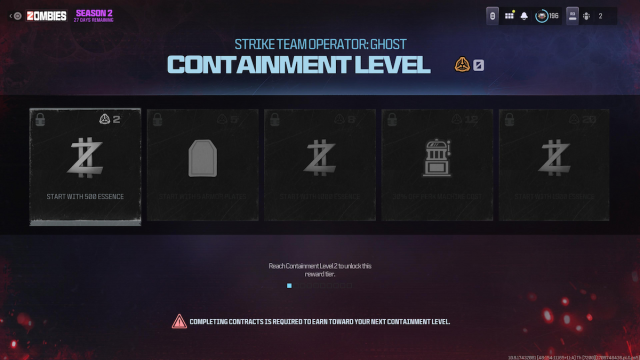 Containment Level in MW3 Zombies