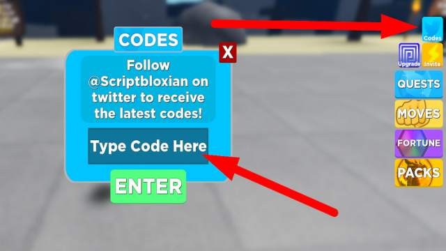 How to redeem codes in Muscle Legends