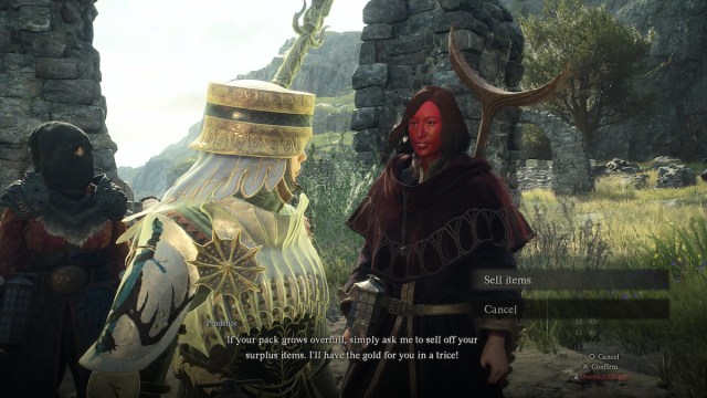 Selling items to Hawker in Dragon's Dogma 2