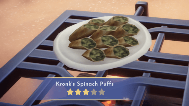 Kronk's Spinach Puffs in Disney Dreamlight Valley