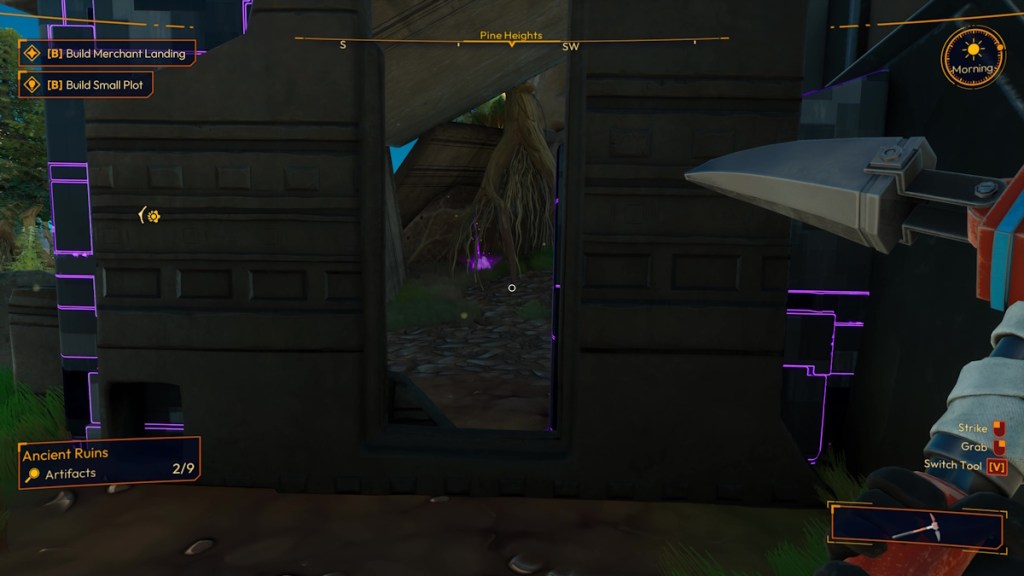 lightyear frontier pine heights artifacts near the last one inside a building