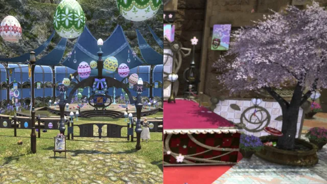 City state decor in FFXIV for Little Ladies Day and Hatching Tide