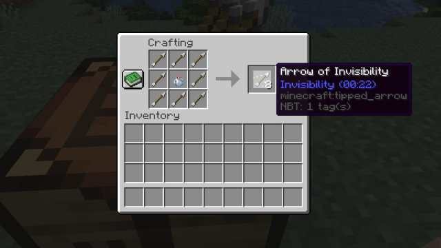 Minecraft invisibility arrows