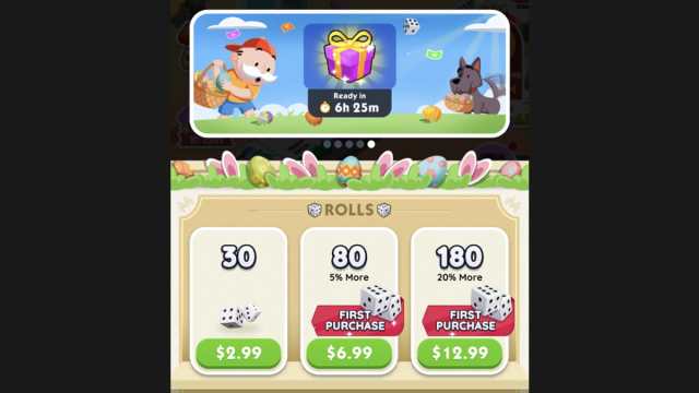 Monopoly GO-Schaufeln als kostenloses Geschenk im Shop
