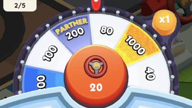 Monopoly GO Partners event point wheel