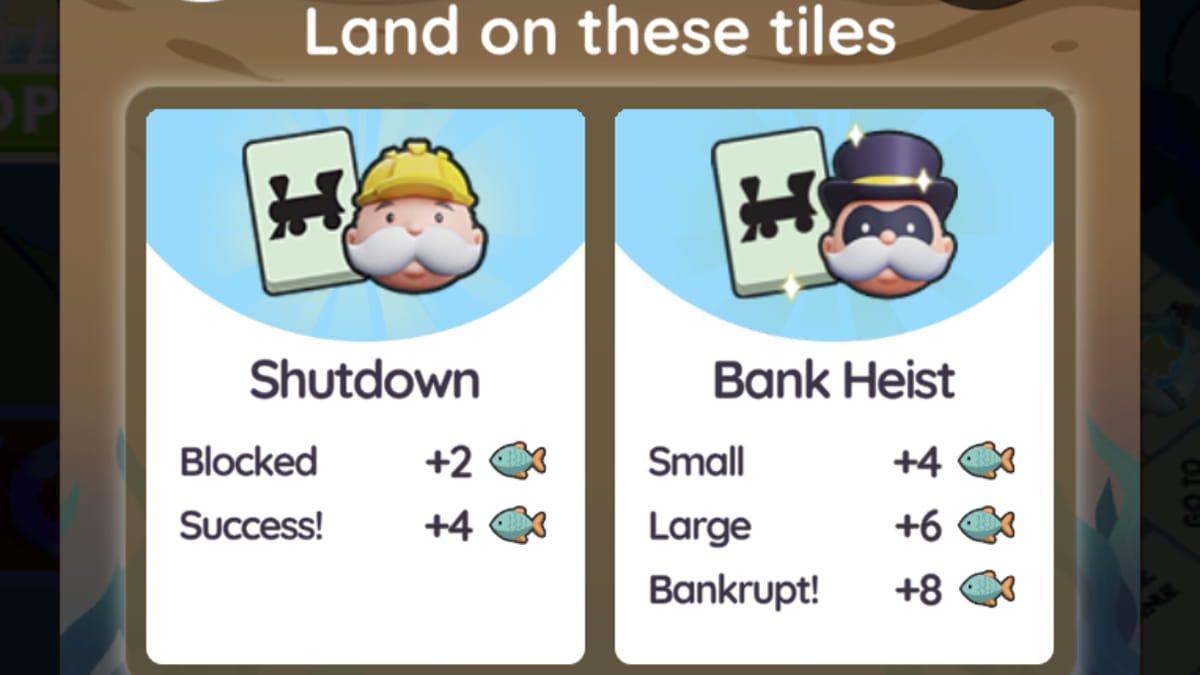 Monopoly GO Reef Rush tournament points